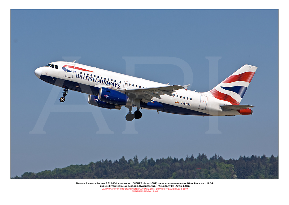  G-EUPA - British Airways Airbus A319-131 (Msn 1082 ) - 10