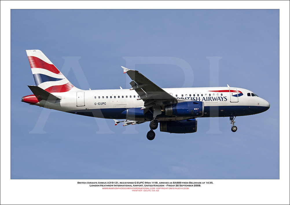  G-EUPC - British Airways Airbus A319-131 (Msn 1118 ) - 03