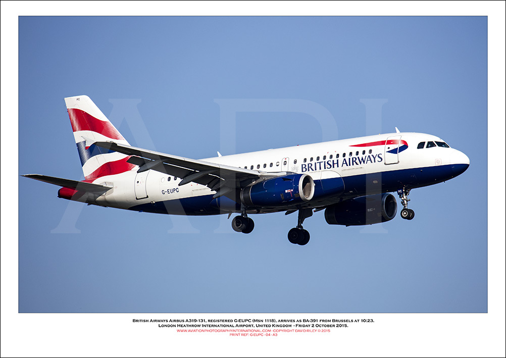  G-EUPC - British Airways Airbus A319-131 (Msn 1118 ) - 04