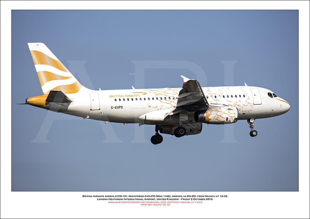  G-EUPD - British Airways Airbus A319-131 (Msn 1142 ) - 06