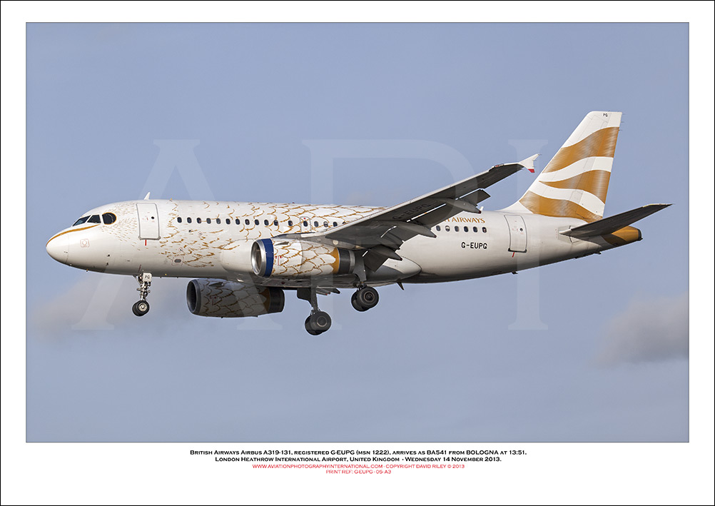  G-EUPG - British Airways Airbus A319-131 (Msn 1222 ) - 05