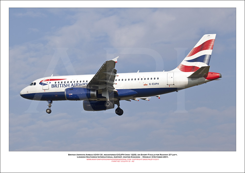  G-EUPH - British Airways Airbus A319-131 (Msn 1225 ) - 01