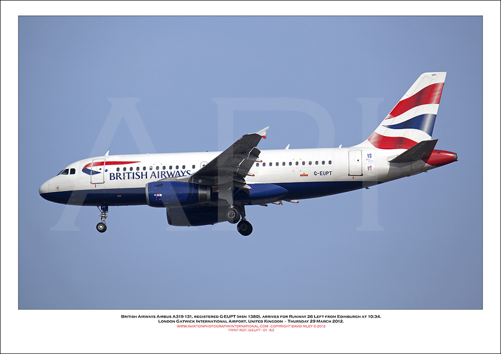  G-EUPT - British Airways Airbus A319-131 (Msn 1380) - 02