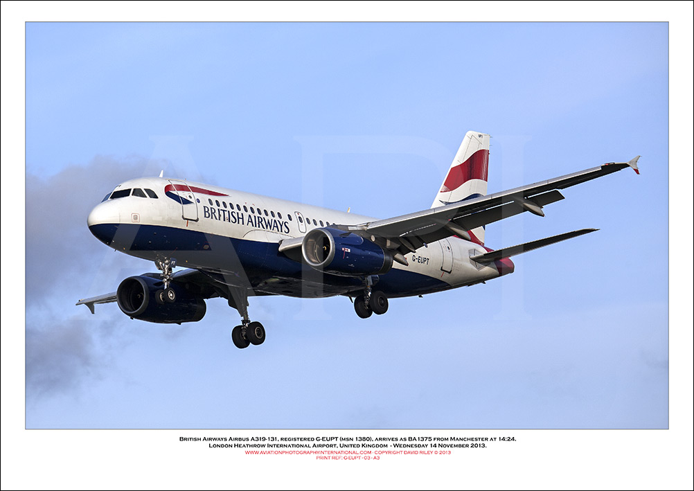  G-EUPT - British Airways Airbus A319-131 (Msn 1380) - 03