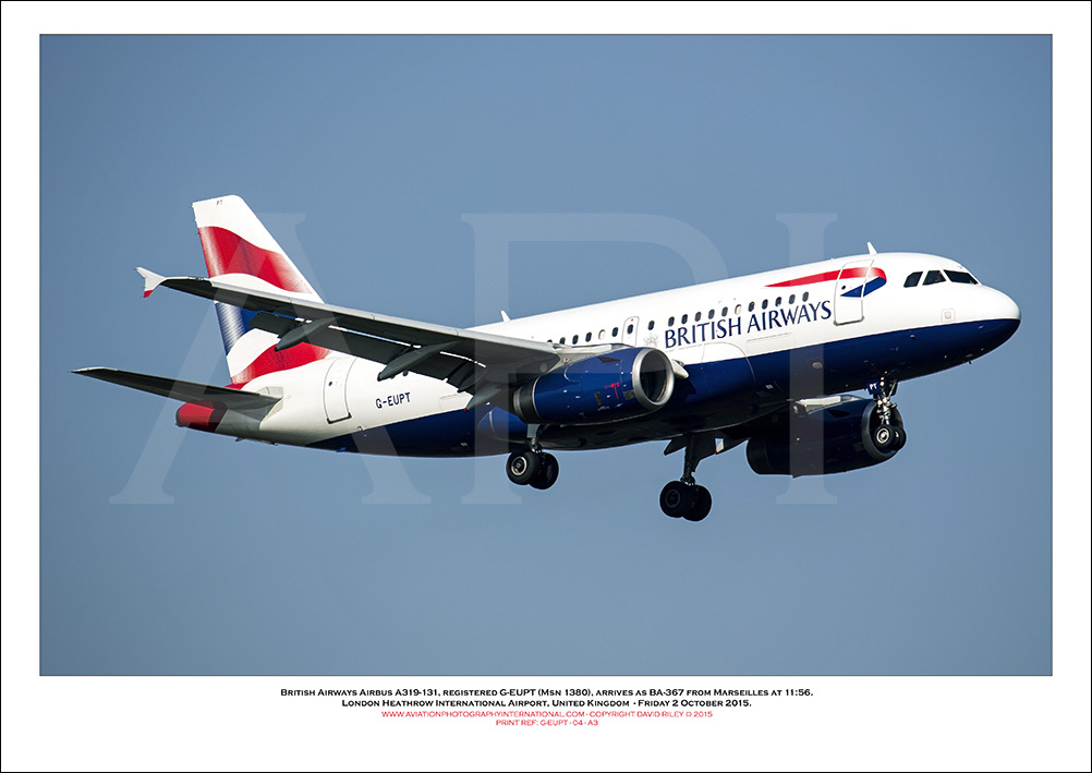  G-EUPT - British Airways Airbus A319-131 (Msn 1380) - 04