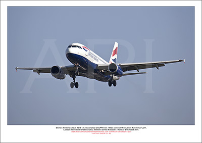  G-EUPW - British Airways Airbus A319-131 (Msn 1440) - 01