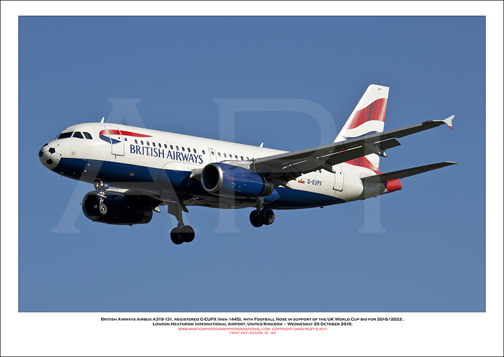  G-EUPX - British Airways Airbus A319-131 (Msn 1445) - 01