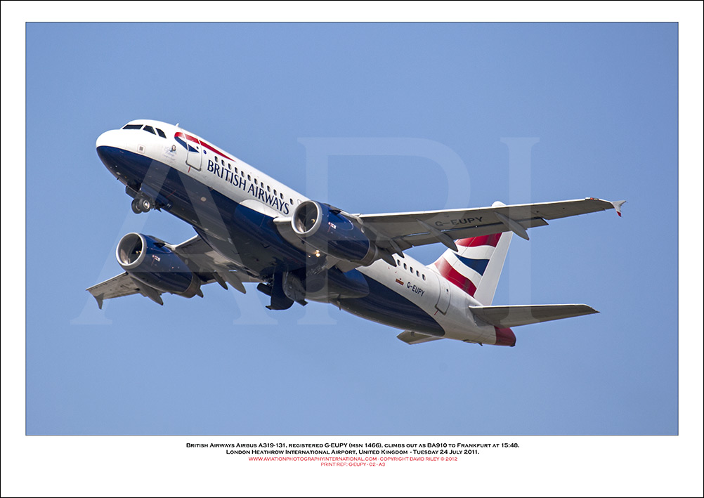  G-EUPY - British Airways Airbus A319-131 (Msn 1466) - 02