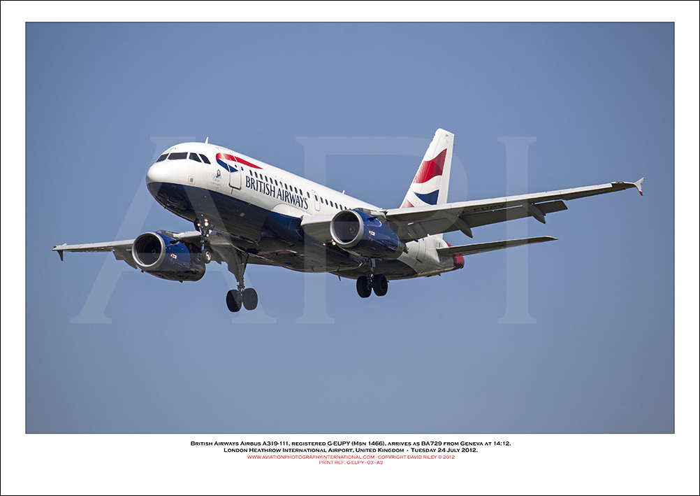  G-EUPY - British Airways Airbus A319-131 (Msn 1466) - 03