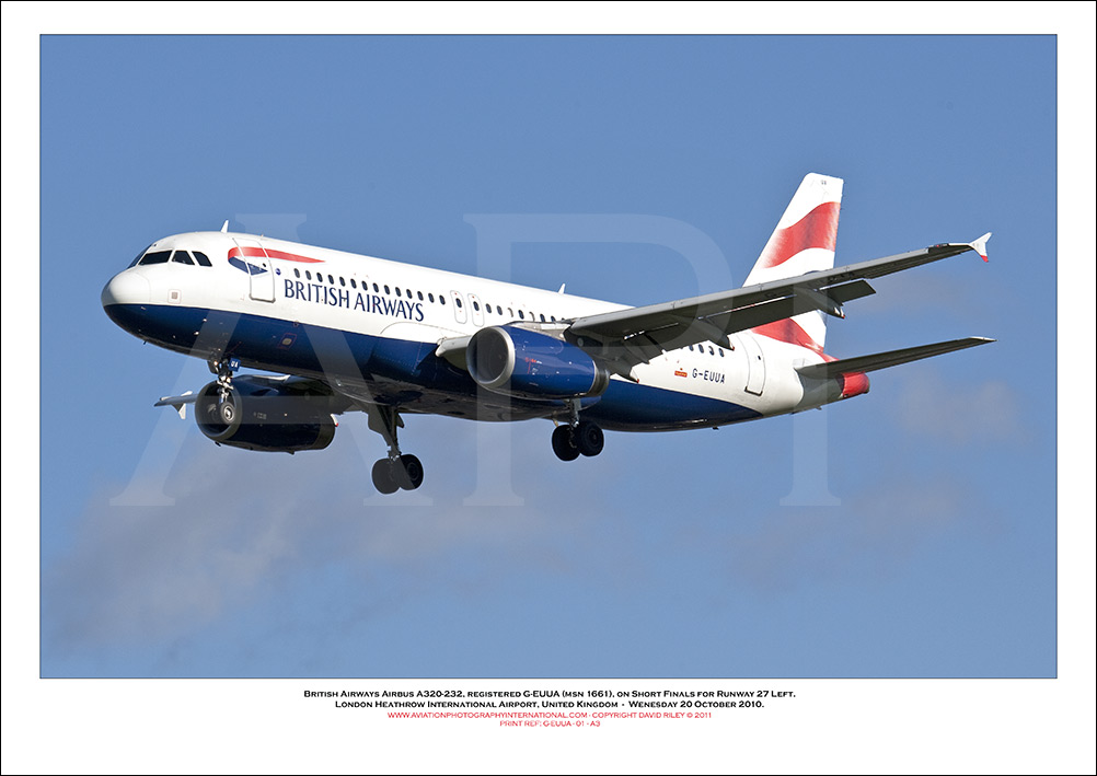 G-EUUA - British Airways Airbus A320-232 (Msn 1661) - 01