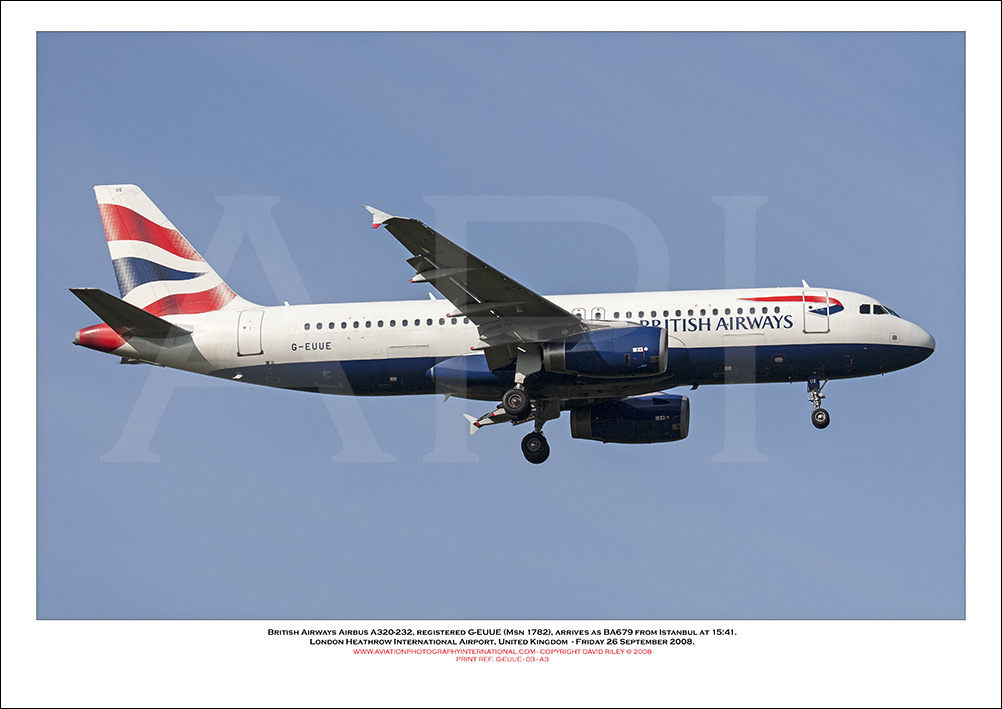 G-EUUE - British Airways Airbus A320-232 (Msn 1782) - 03