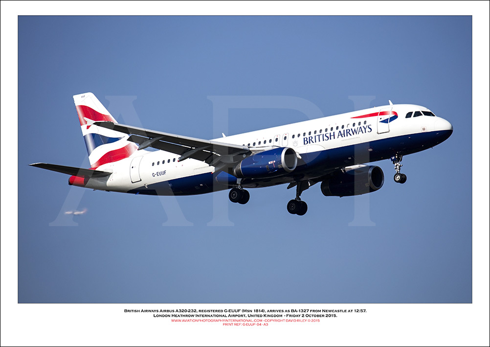 G-EUUF - British Airways Airbus A320-232 (Msn 1814) - 04