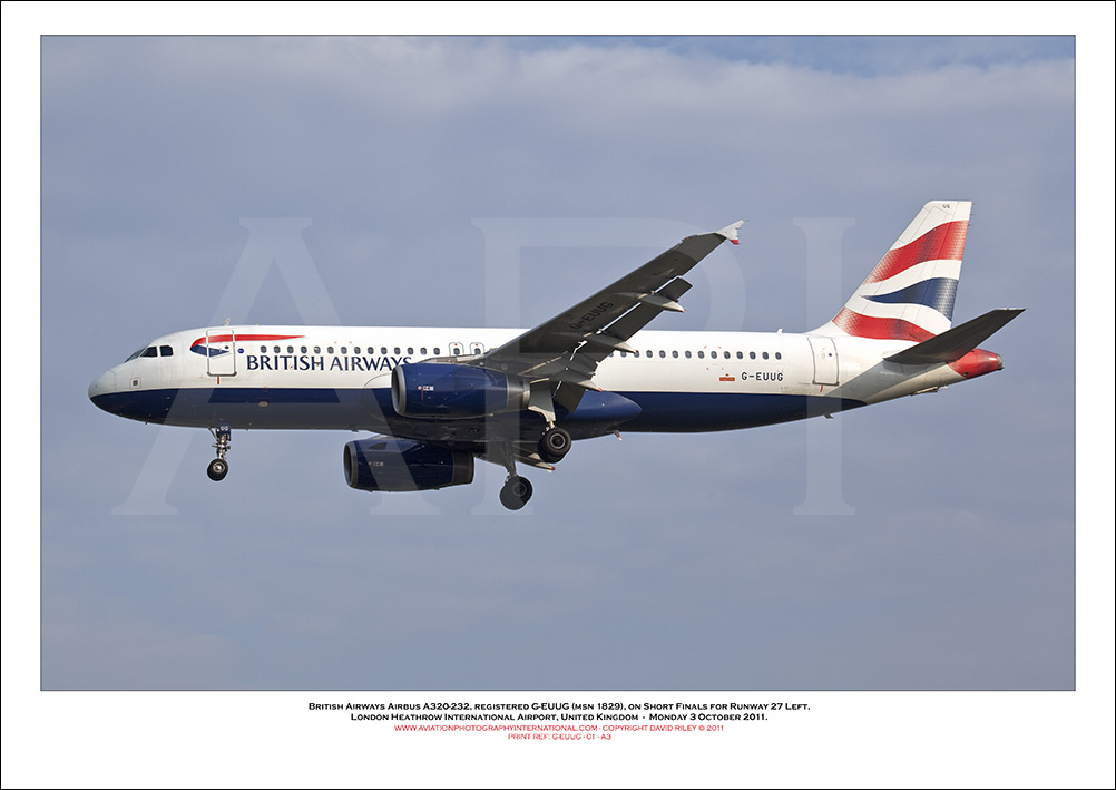 G-EUUG - British Airways Airbus A320-232 (Msn 1829) - 01