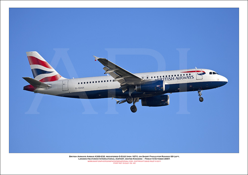 G-EUUI - British Airways Airbus A320-232 (Msn 1871) - 02