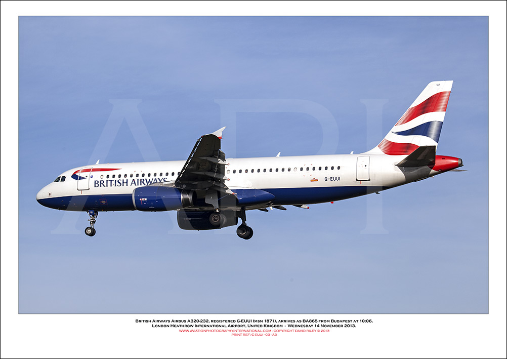 G-EUUI - British Airways Airbus A320-232 (Msn 1871) - 03