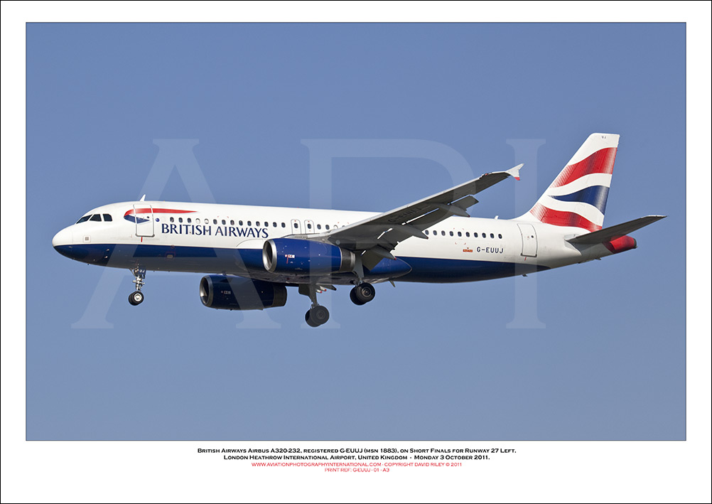 G-EUUJ - British Airways Airbus A320-232 (Msn 1883) - 01