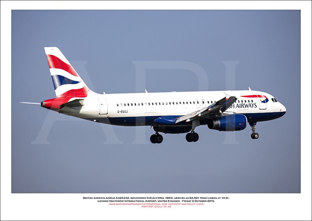 G-EUUJ - British Airways Airbus A320-232 (Msn 1883) - 03