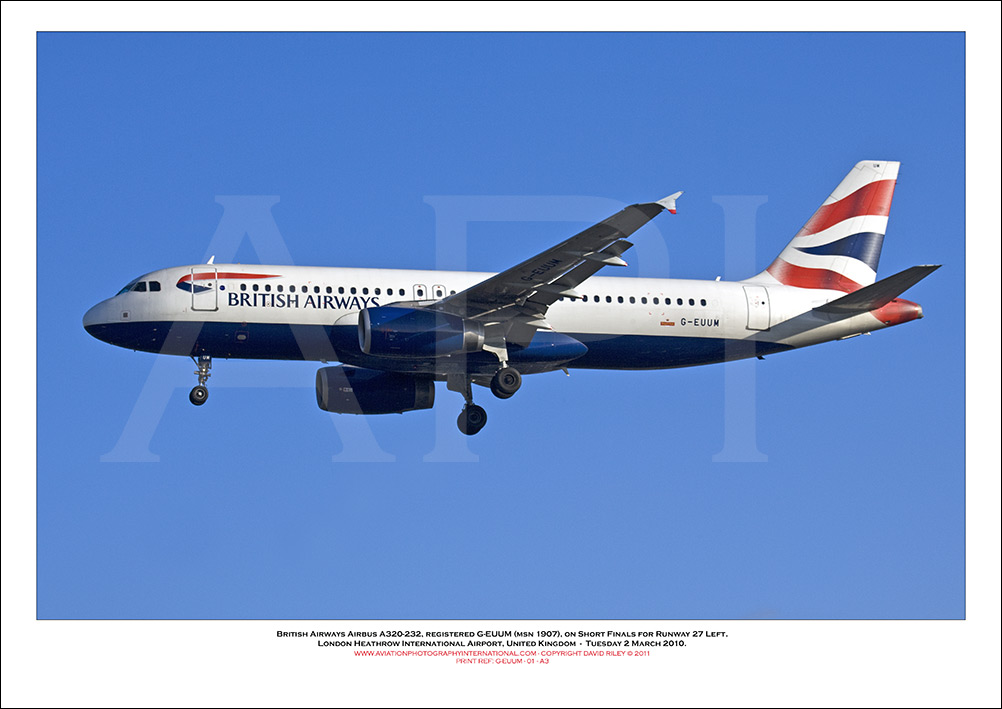 G-EUUM - British Airways Airbus A320-232 (Msn 1907) - 01