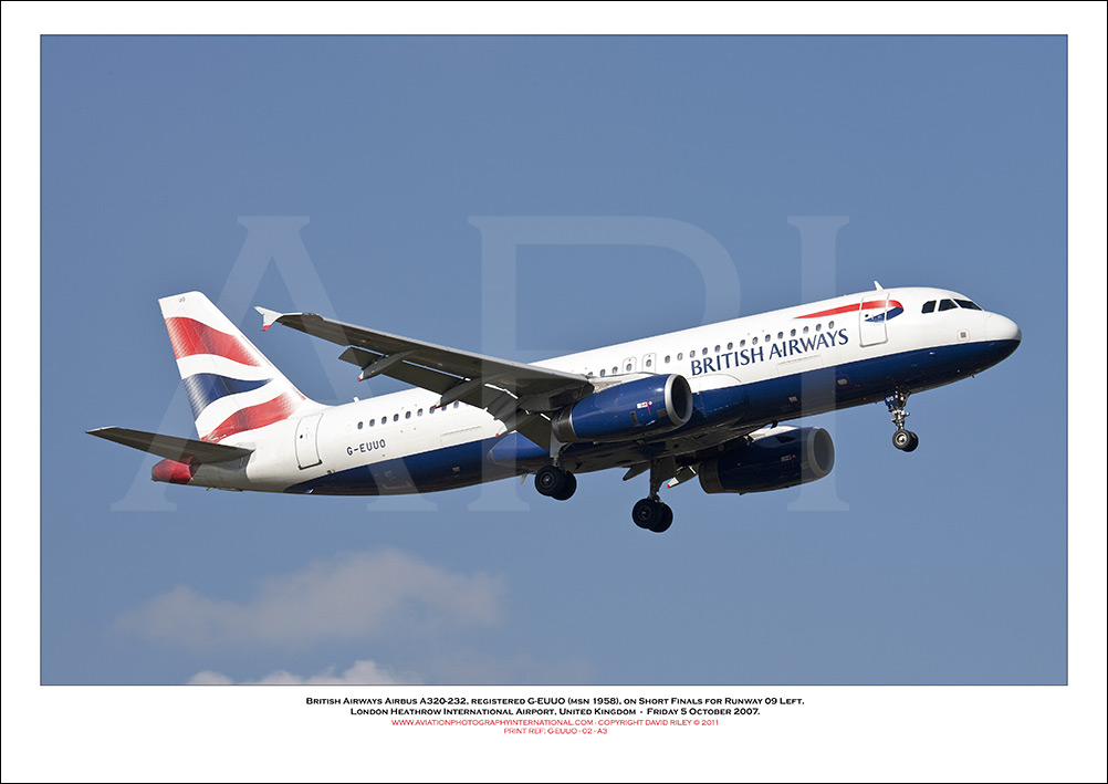 G-EUUO - British Airways Airbus A320-232 (Msn 1958) - 02
