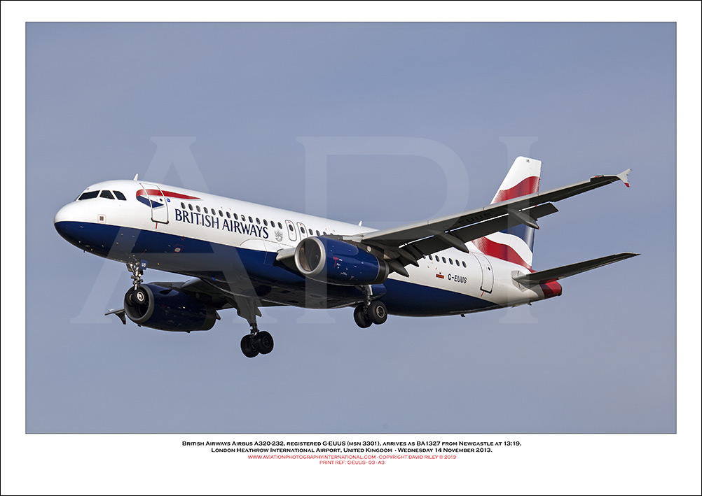 G-EUUS - British Airways Airbus A320-232 (Msn 3301) - 03