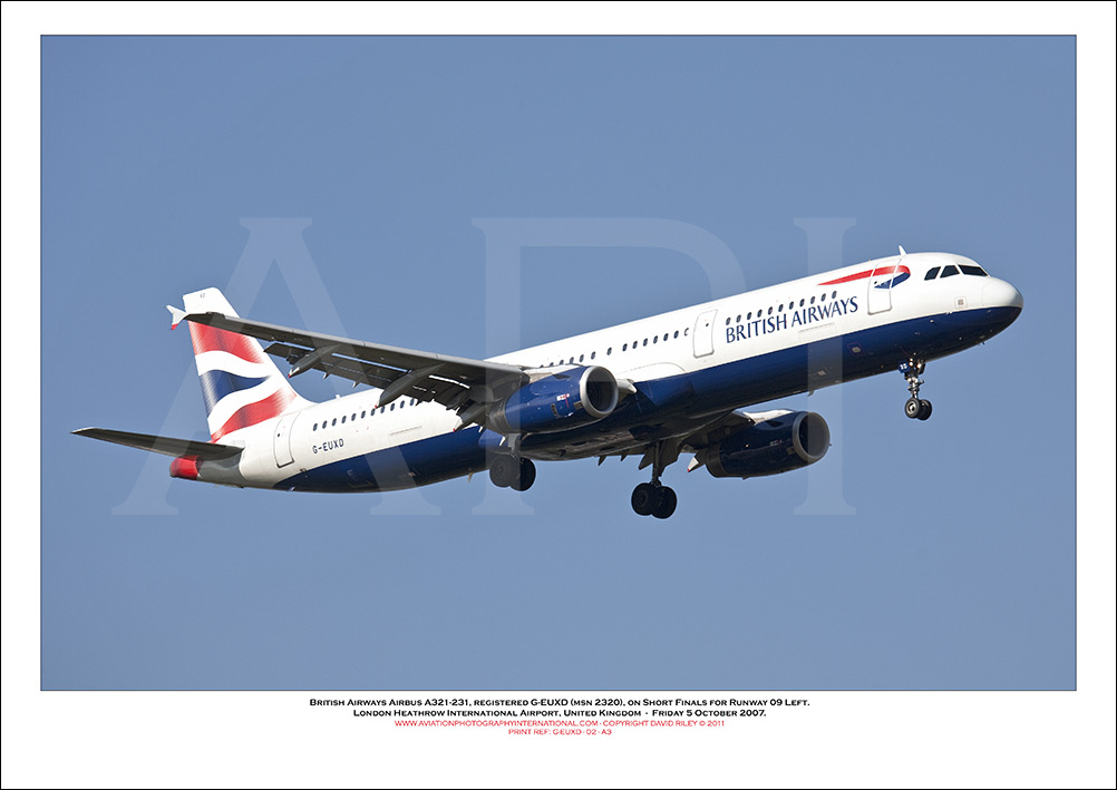 G-EUXD - British Airways Airbus A321-231 (Msn 2320 ) - 02