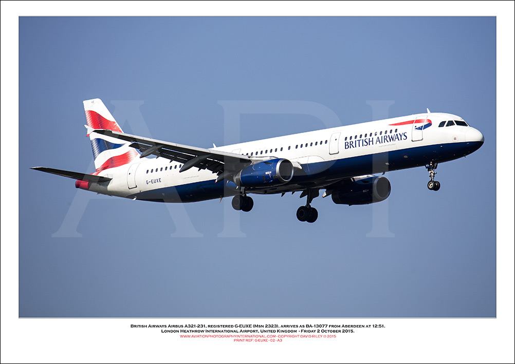 G-EUXE - British Airways Airbus A321-231 (Msn 2320 ) - 02