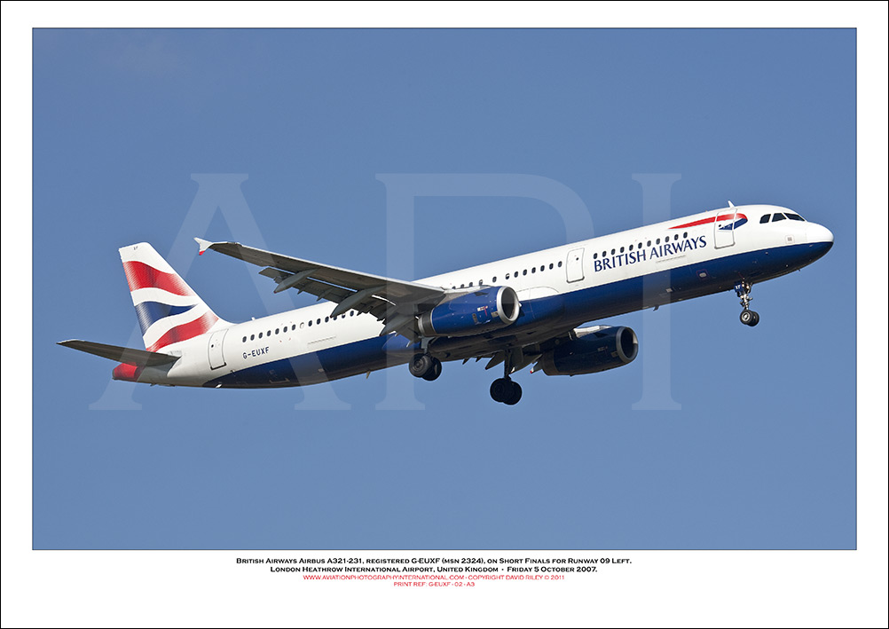 G-EUXF - British Airways Airbus A321-231 (Msn 2324 ) - 02