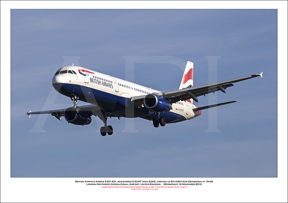 G-EUXF - British Airways Airbus A321-231 (Msn 2324 ) - 03