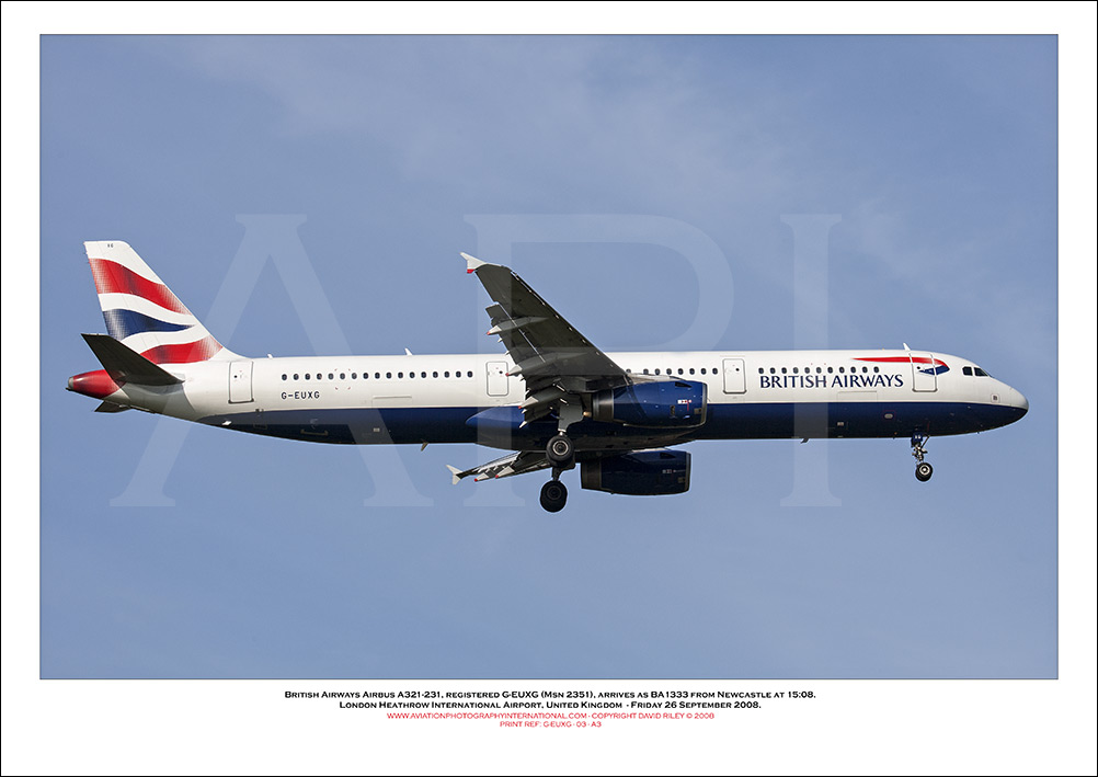 G-EUXG - British Airways Airbus A321-231 (Msn 2351 ) - 03