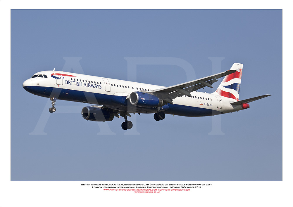 G-EUXH - British Airways Airbus A321-231 (Msn 2363 ) - 01