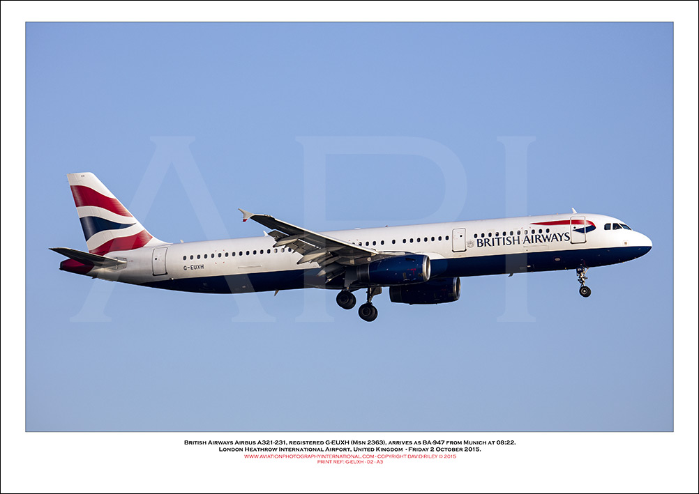 G-EUXH - British Airways Airbus A321-231 (Msn 2363 ) - 02