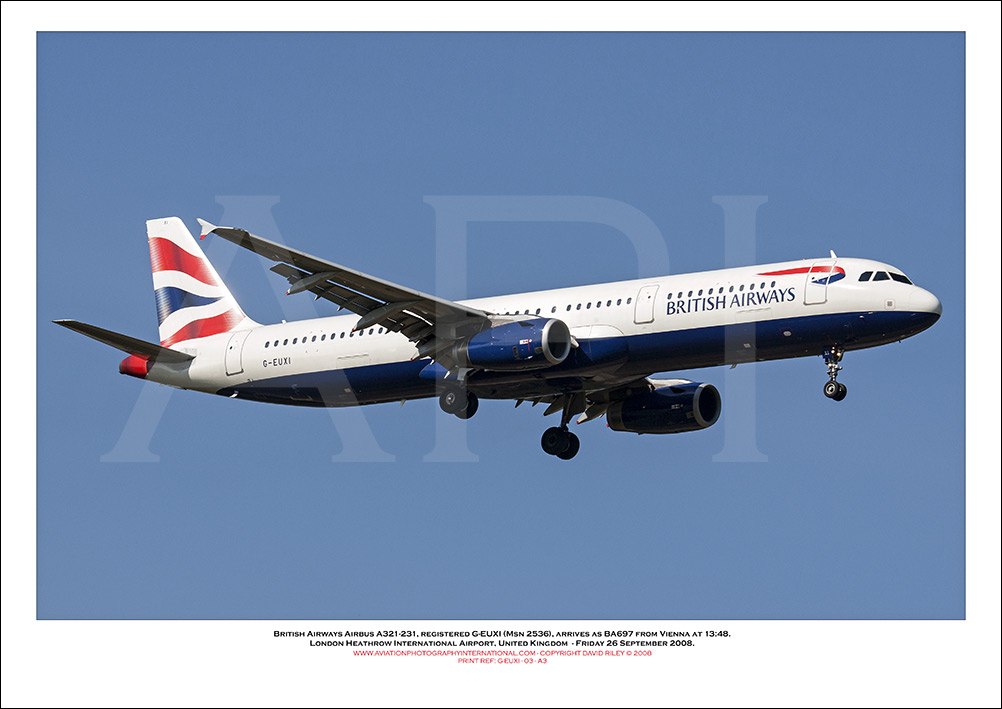 G-EUXI - British Airways Airbus A321-231 (Msn 2536 ) - 03