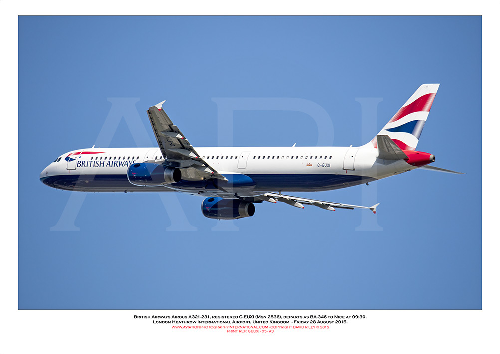 G-EUXI - British Airways Airbus A321-231 (Msn 2536 ) - 05