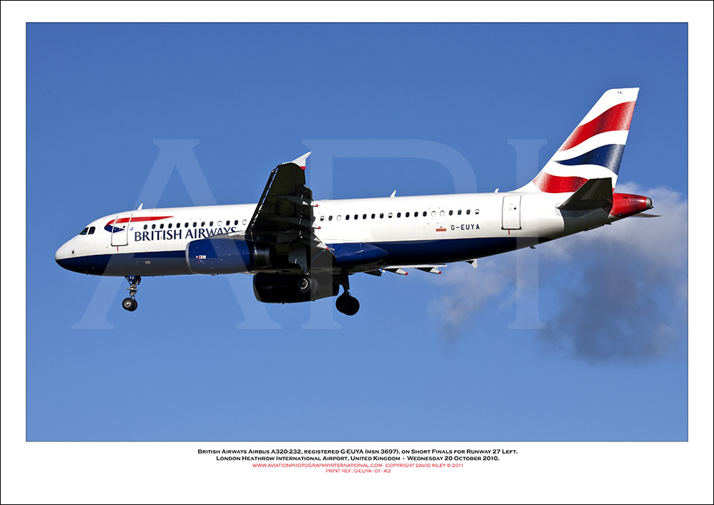 G-EUYA - British Airways Airbus A320-232 (Msn 3697) - 01