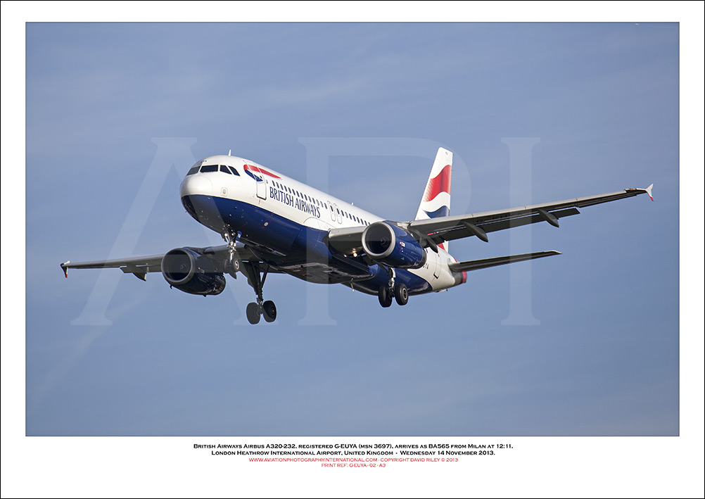 G-EUYA - British Airways Airbus A320-232 (Msn 3697) - 02