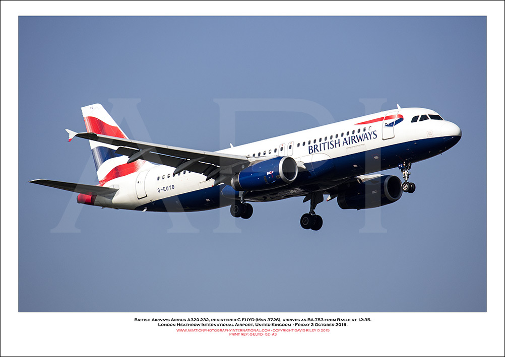 G-EUYD - British Airways Airbus A320-232 (Msn 3721) - 02