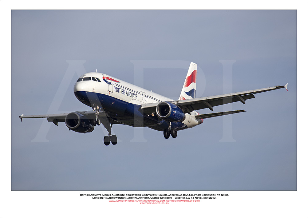 G-EUYG - British Airways Airbus A320-232 (Msn 4238) - 03