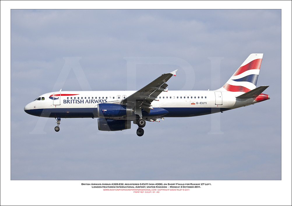 G-EUYI - British Airways Airbus A320-232 (Msn 4306) - 01