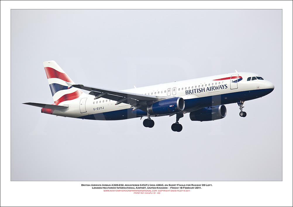 G-EUYJ - British Airways Airbus A320-232 (Msn 4464) - 01