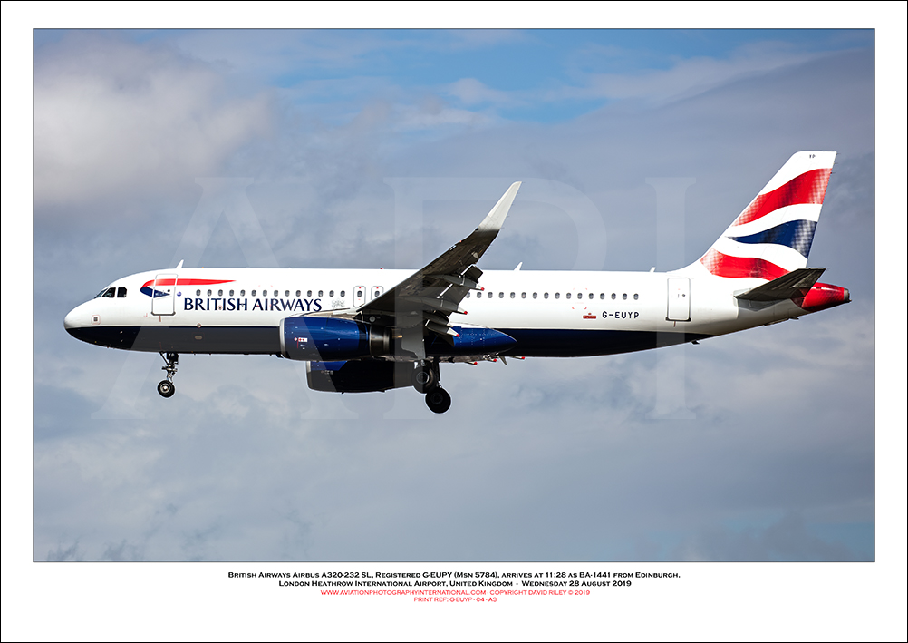 G-EUYP - British Airways Airbus A320-232 (Msn 5784) - 04