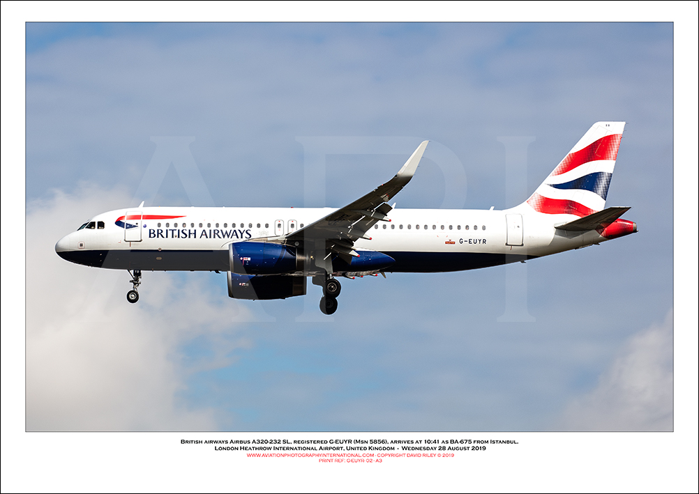 G-EUYR - British Airways Airbus A320-232 SL (Msn 5856) - 02