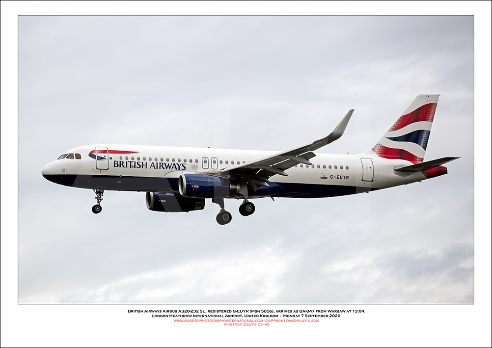 G-EUYR - British Airways Airbus A320-232 SL (Msn 5856) - 03