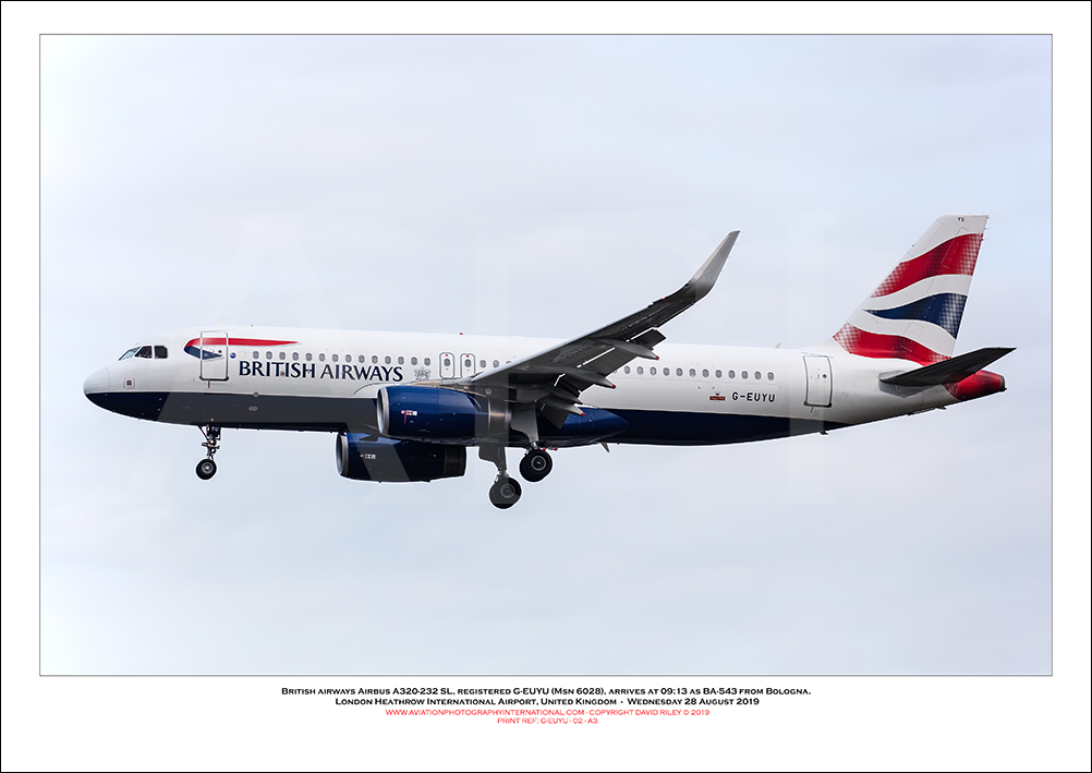G-EUYU - British Airways Airbus A320-232 SL (Msn 6028) - 02