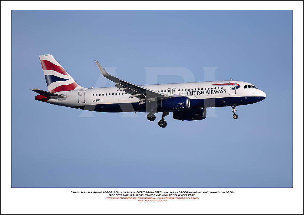 G-EUYU - British Airways Airbus A320-232 SL (Msn 6028) - 04