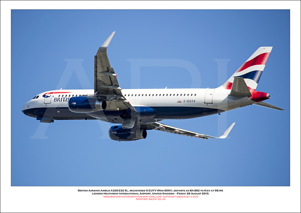 G-EUYV - British Airways Airbus A320-232 SL (Msn 6091) - 02