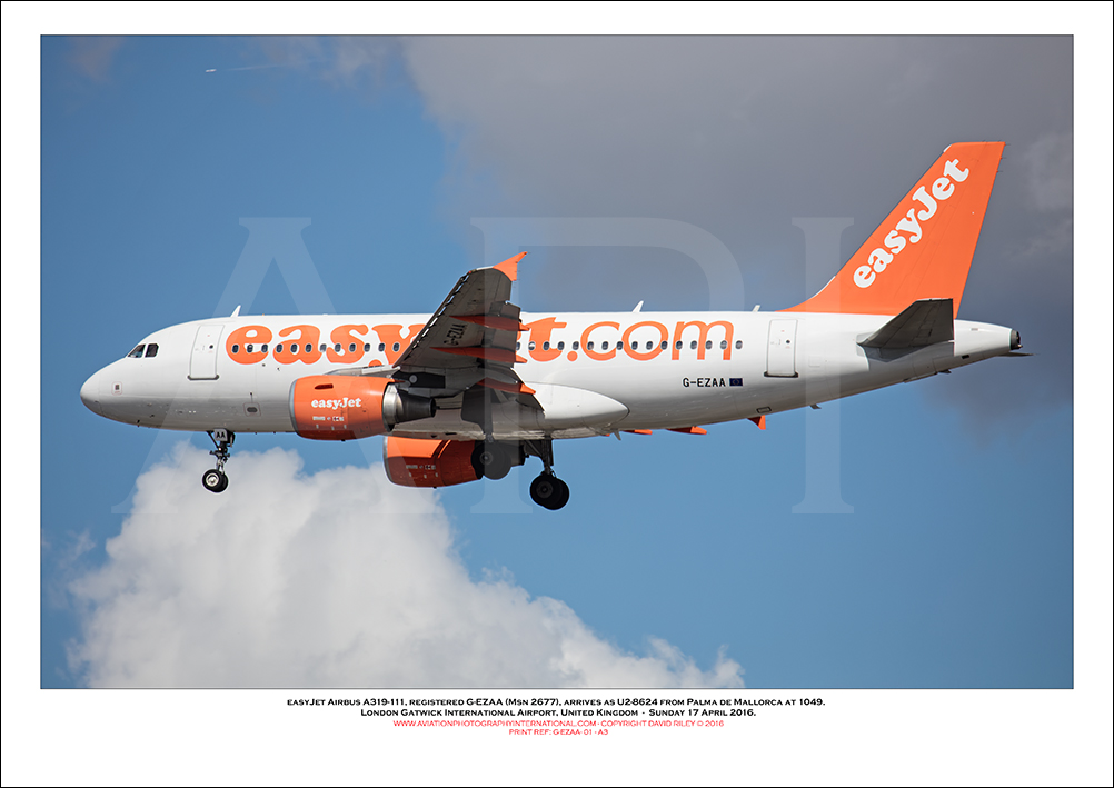 G-EZAA - easyJet Airbus A319-111 (Msn 2677) - 01