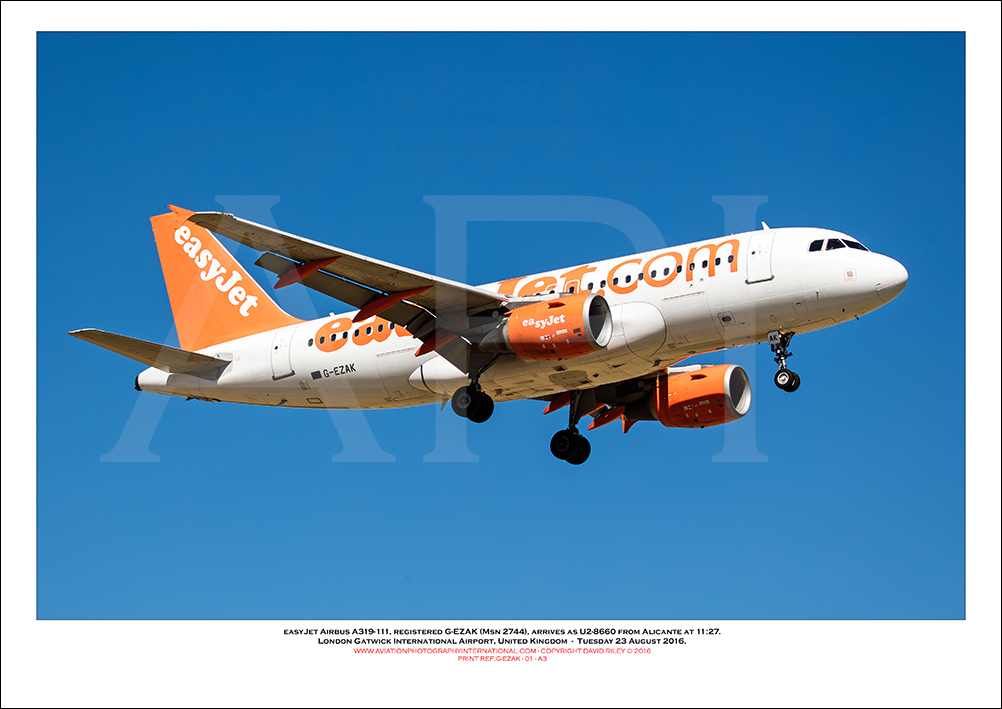 G-EZAK - easyJet Airbus A319-111 (Msn 2744) - 01