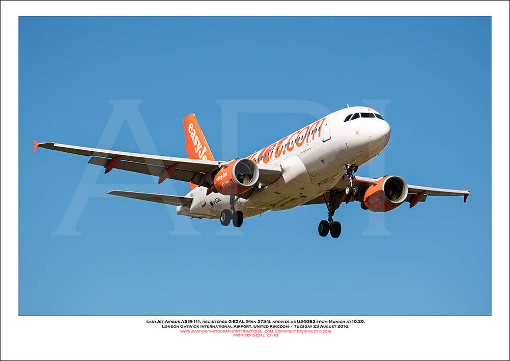 G-EZAL - easyJet Airbus A319-111 (Msn 2754) - 01