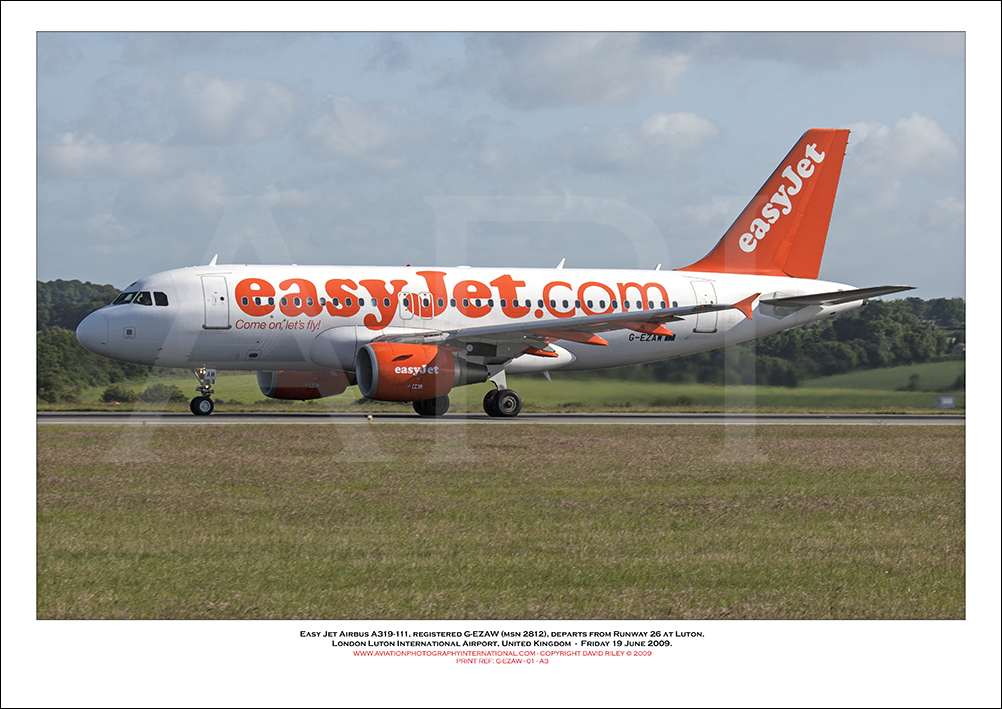 G-EZAW - easyJet Airbus A319-111 (Msn 2812) - 01