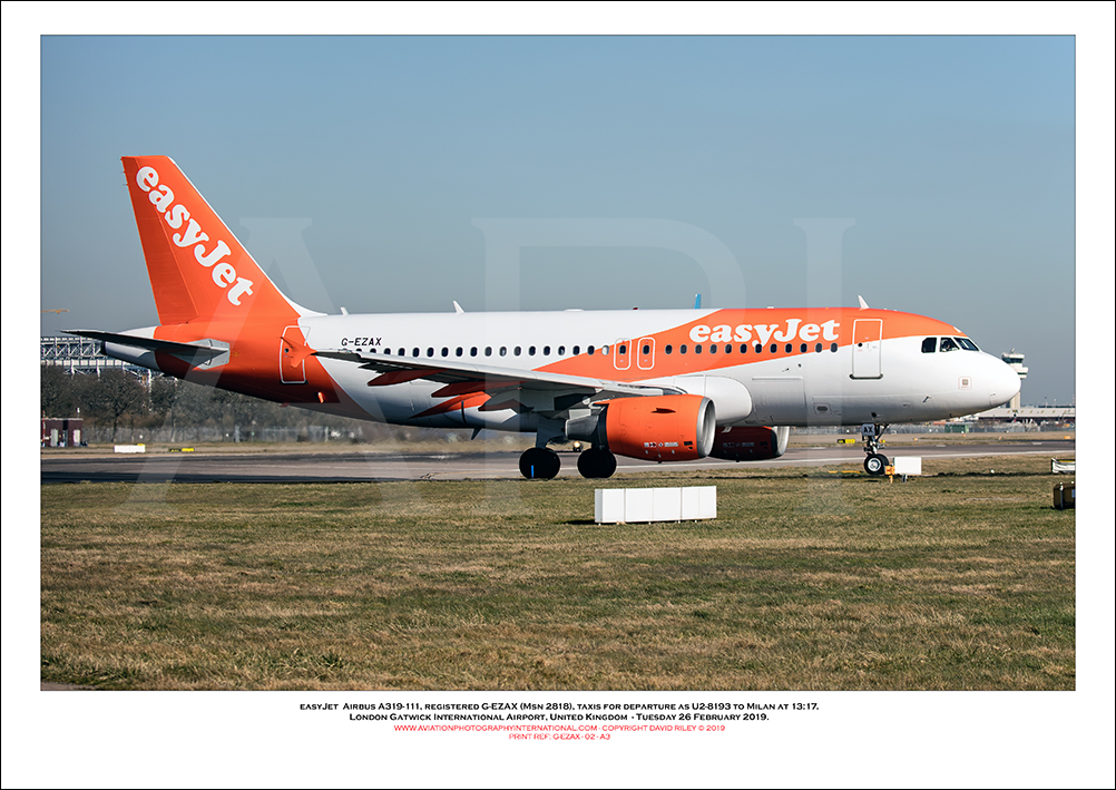 G-EZAX - easyJet Airbus A319-111 (Msn 2818) - 02